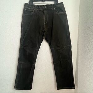 Kuhl Rydr Dark Olive Brown Patina Dye Pants Mens Sz 38x32